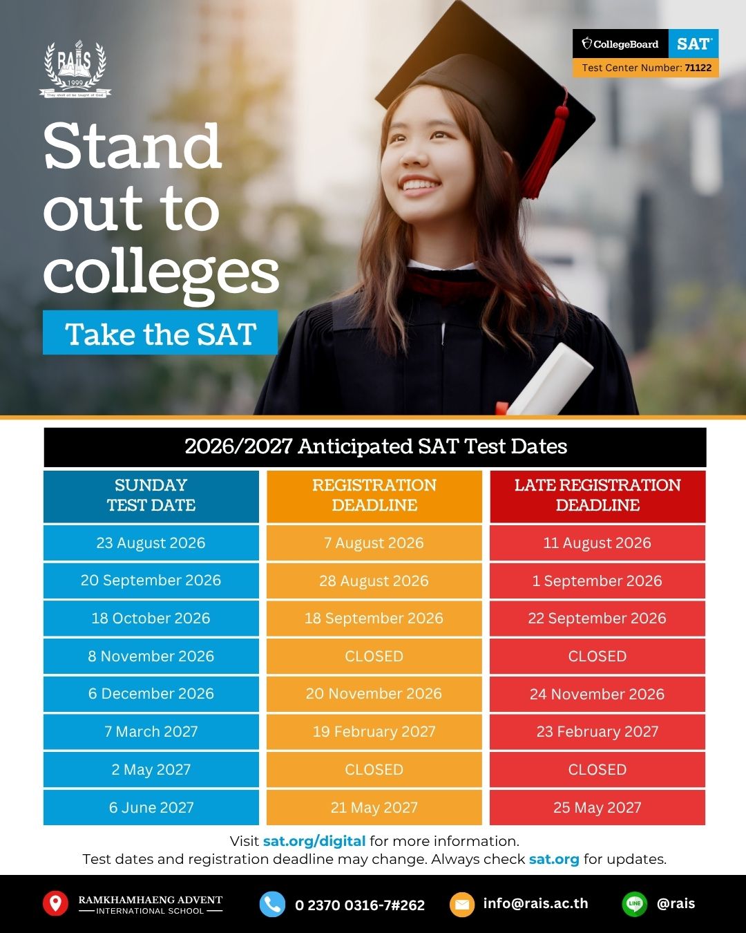 SAT 2026-2027